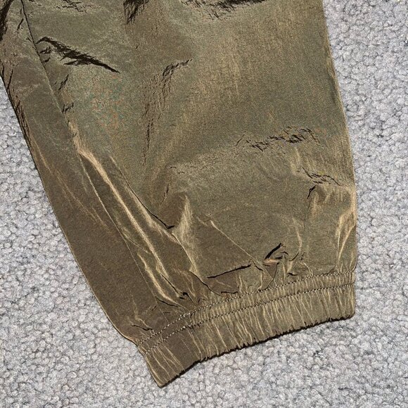 GOOD AMERICAN NYLON PARACHUTE CARGO JOGGER PANTS Chocolate Brown Size 2 = Medium - Picture 5 of 15